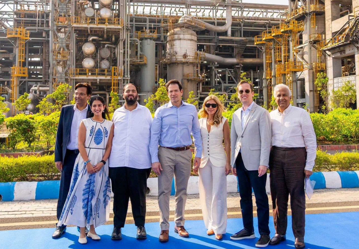 Marco Rubio Visits Reliance Jamnagar Refinery, Meets Anant Ambani and Radhika Merchant